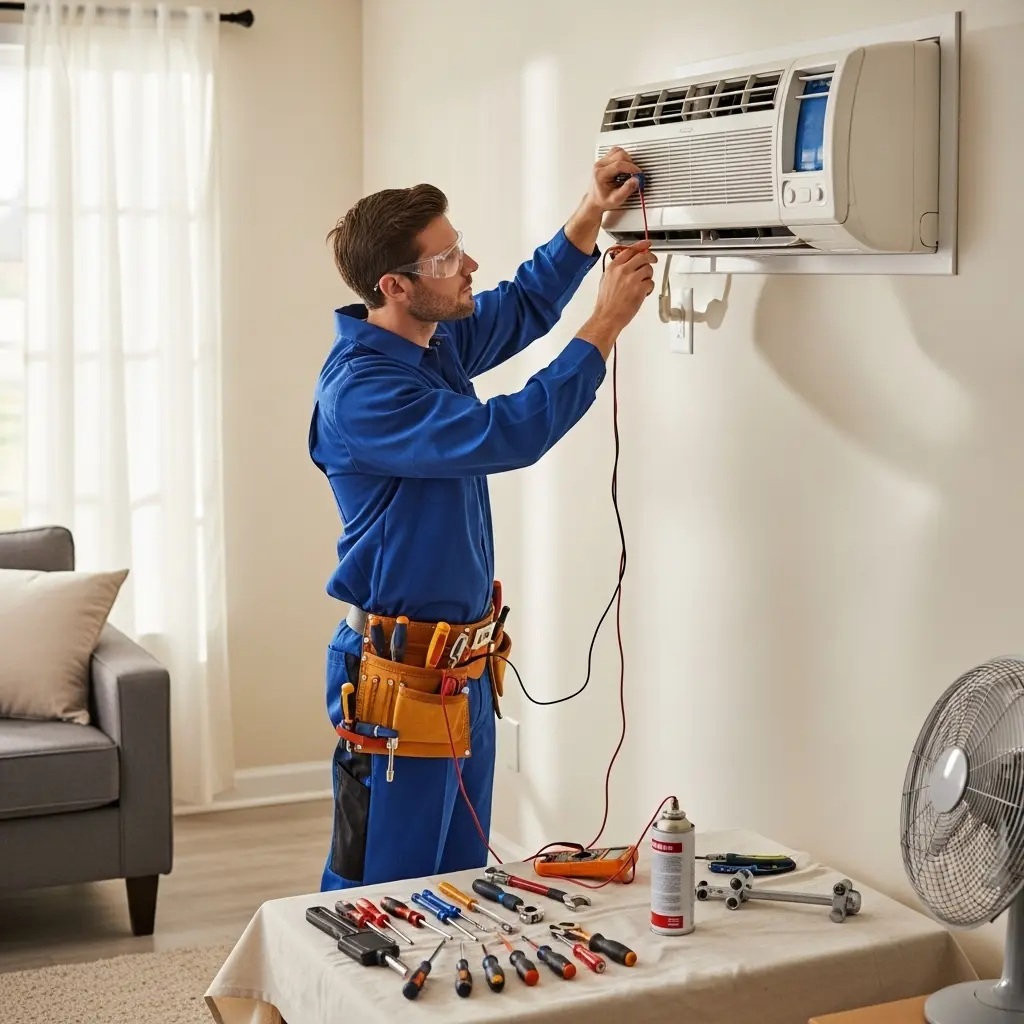 Nallıhan Eminçelik Eminçelik klima gaz dolumu ve bakım – Enerji verimliliği artırıldı. - Teknik servis örneği